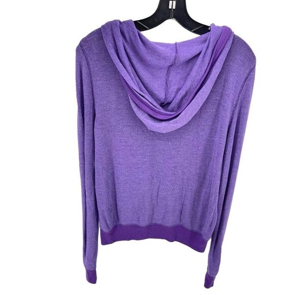 Pink Victoria's Secret Women's Full Zip Hoodie Sweatshirt Purple Size Small - Picture 9 of 9